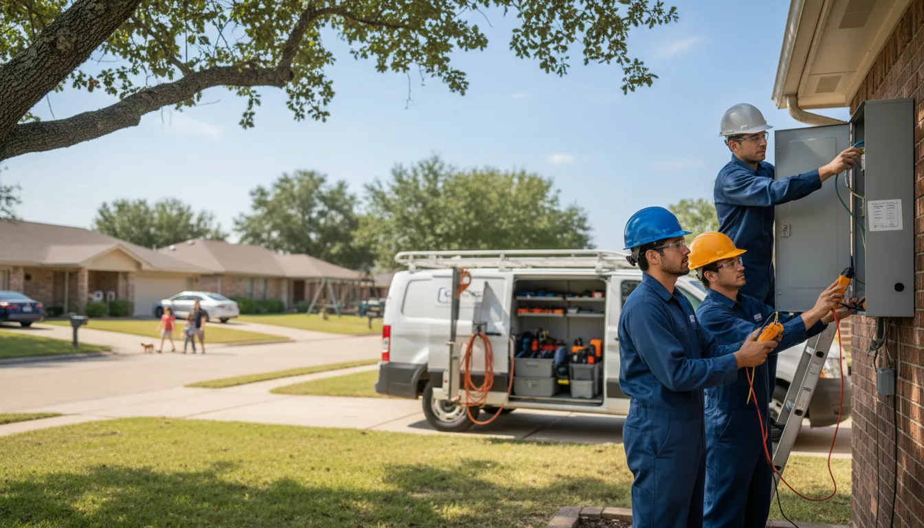 Certified electrician providing emergency electrical services in Clyde, TX